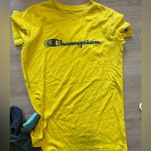 Yellow champion shirt youth L